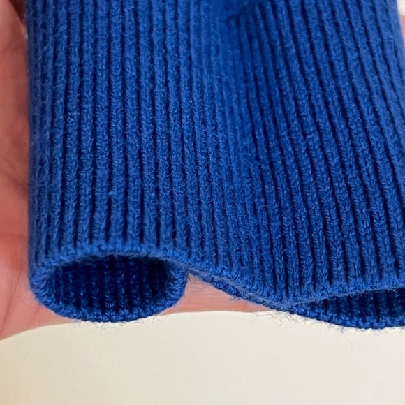 Talbots Womens Blue CableKnit Turtleneck Sweater Supersoft Solid Cozy Medium - Picture 4 of 8